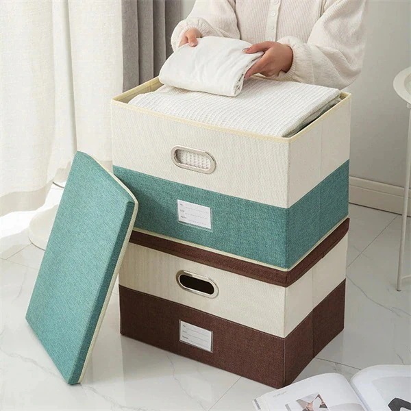 3個 収納ボックス 大中小 3点セット 折り畳み 収納ケース 衣装収納ボックス フタ付き おしゃれ 折りたたみボックス コンテナコンパクト コロ付き衣装ケース 折畳み収納ケース 折りwudam