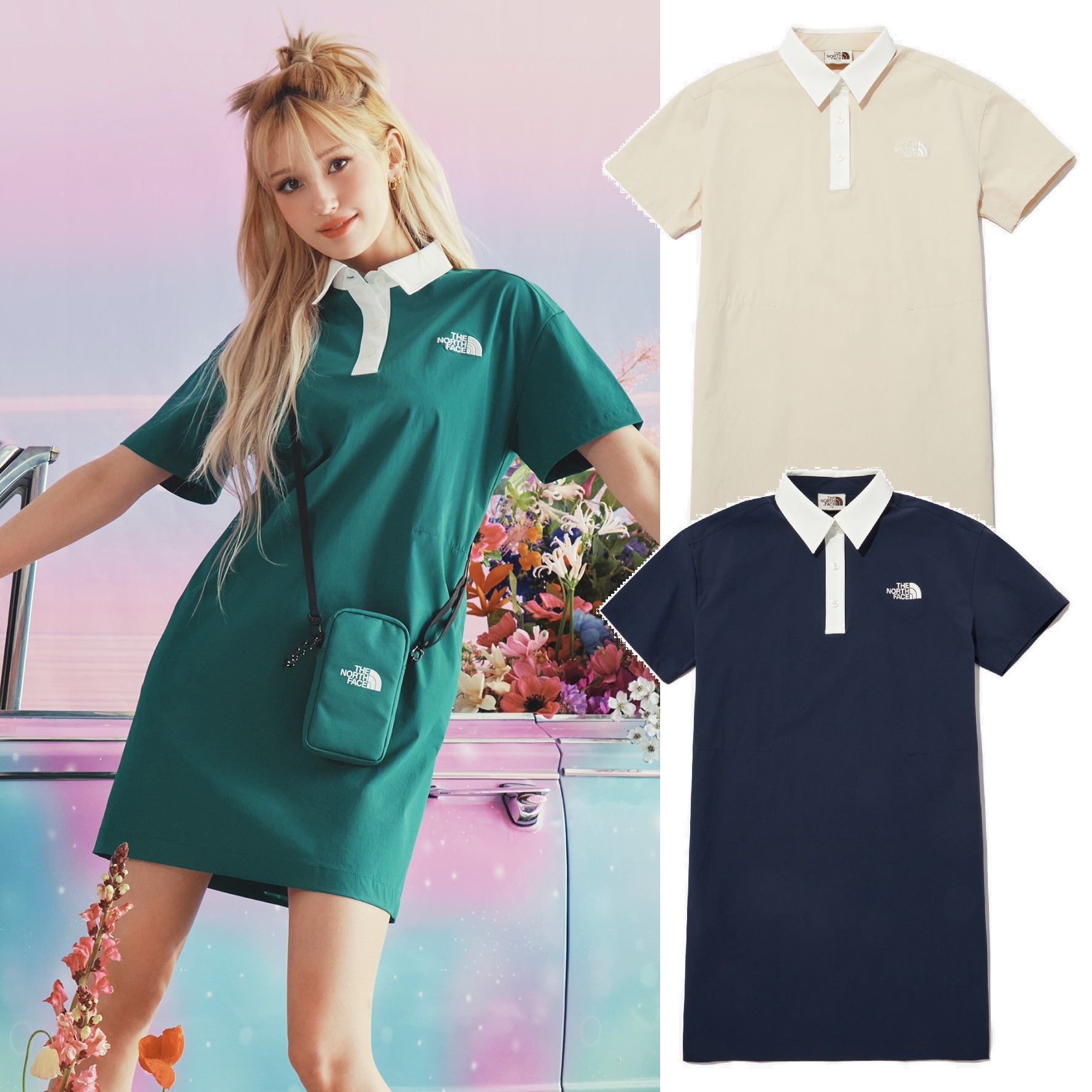 WomanS FIELD S/S ONEPIECE 3色 新商品 韓国人気 肝節期 日常服 デイリー 夏のファッション 新学期 ルーズフィット