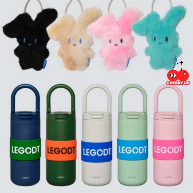 【キーチャーム付き】レゴト ループタンブラー マルチ 600mL（+バニー）水筒 ボトル 直飲み 持ち運び かわいい 韓国雑貨 通勤 通学 オフィス 旅行 ピクニック アウトドア ジム スポーツ マイ