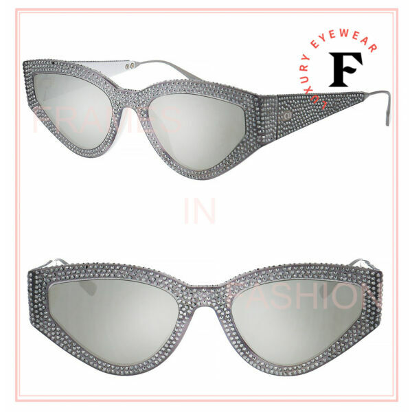 サングラス DiorCHRISTIAN CATSTYLE 1S Gray Silver Mirrored LIMITED Sunglasses CATSTYLE