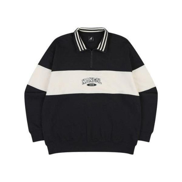 M長袖TシャツCQK KQFC-RT17580BK カレッジハーフジップスウェットシャツ1758ブラック
