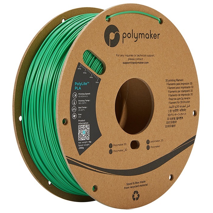 フィラメント PolyLite PLA (1.75mm, 1kg) Green