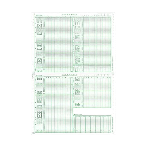 東京ビジネス 合計残高試算表 （建設科目印刷） 平成18年会社法対応 CG1006KZU 1冊（50セット） 10セット