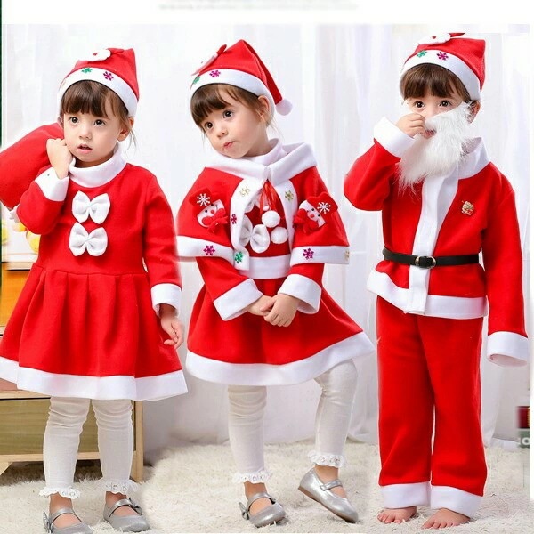 子供 クリスマス 衣装 ストール Merry Christmas 3タイプ サンタ 演出 飾り コスチューム 女の子 男の子 イベント 90 100 110 120 130 140 150 160 赤