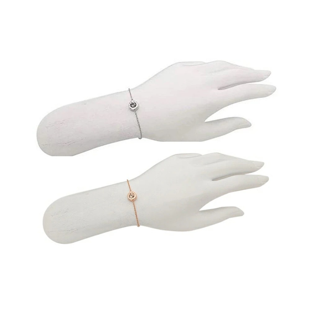 スタッズ オープンサークルスライダーブレスレット F67072 三色