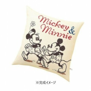 オリムパス 5883 ししゅうキット　クッション　ディズニー　ミッキー＆ミニー