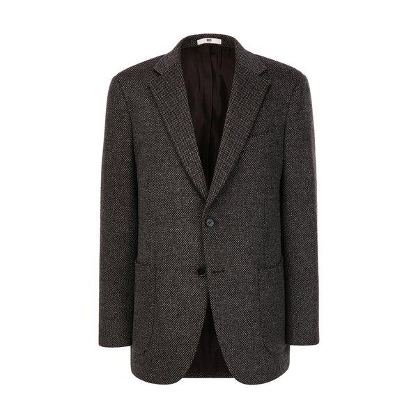 [25FW] [AZTECH] ダークブラウン ウールカシミア マイクロパターン ジャケット DMJA5D031W3
