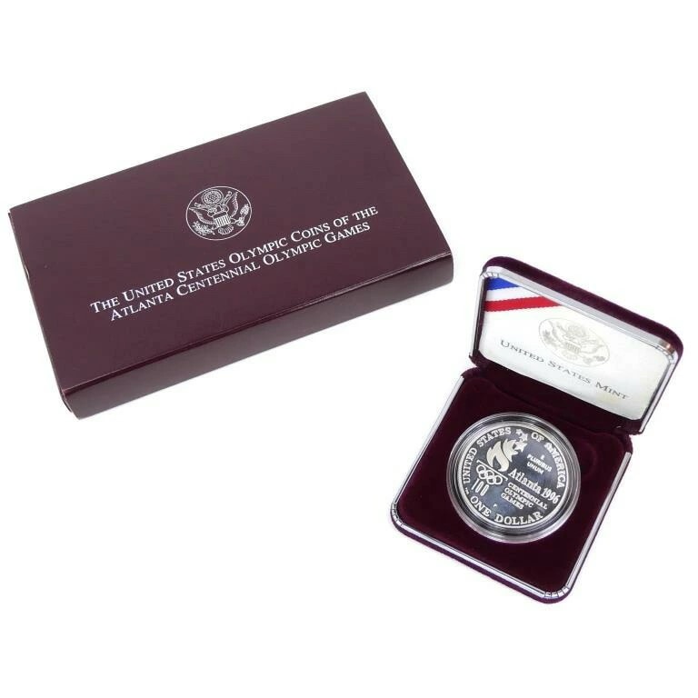 1996年アトランタオリンピック 1ドル銀貨 プルーフ 記念銀貨 記念メダル アメリカ(70324)