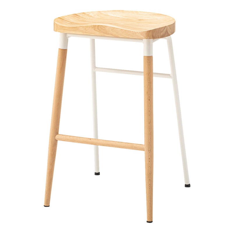 ハイスツール CL-509WH 【 おしゃれ 背もたれなし インテリア雑貨 木製 椅子 腰掛 いす チェアー リビング家具 】