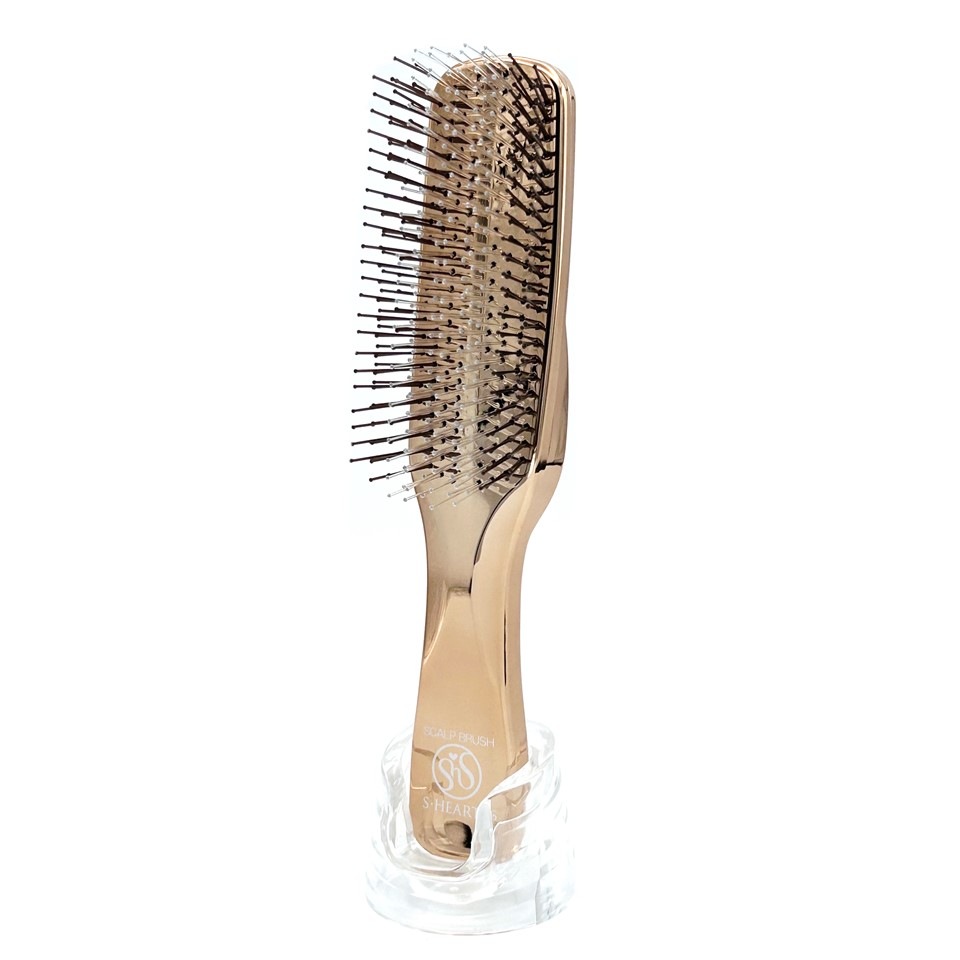 スカルプブラシ ワールド ロング (ピンクゴールド)