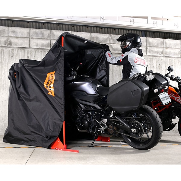 DCC570-BK バイクシェルター3 グレー/ブラック メーカー直送
