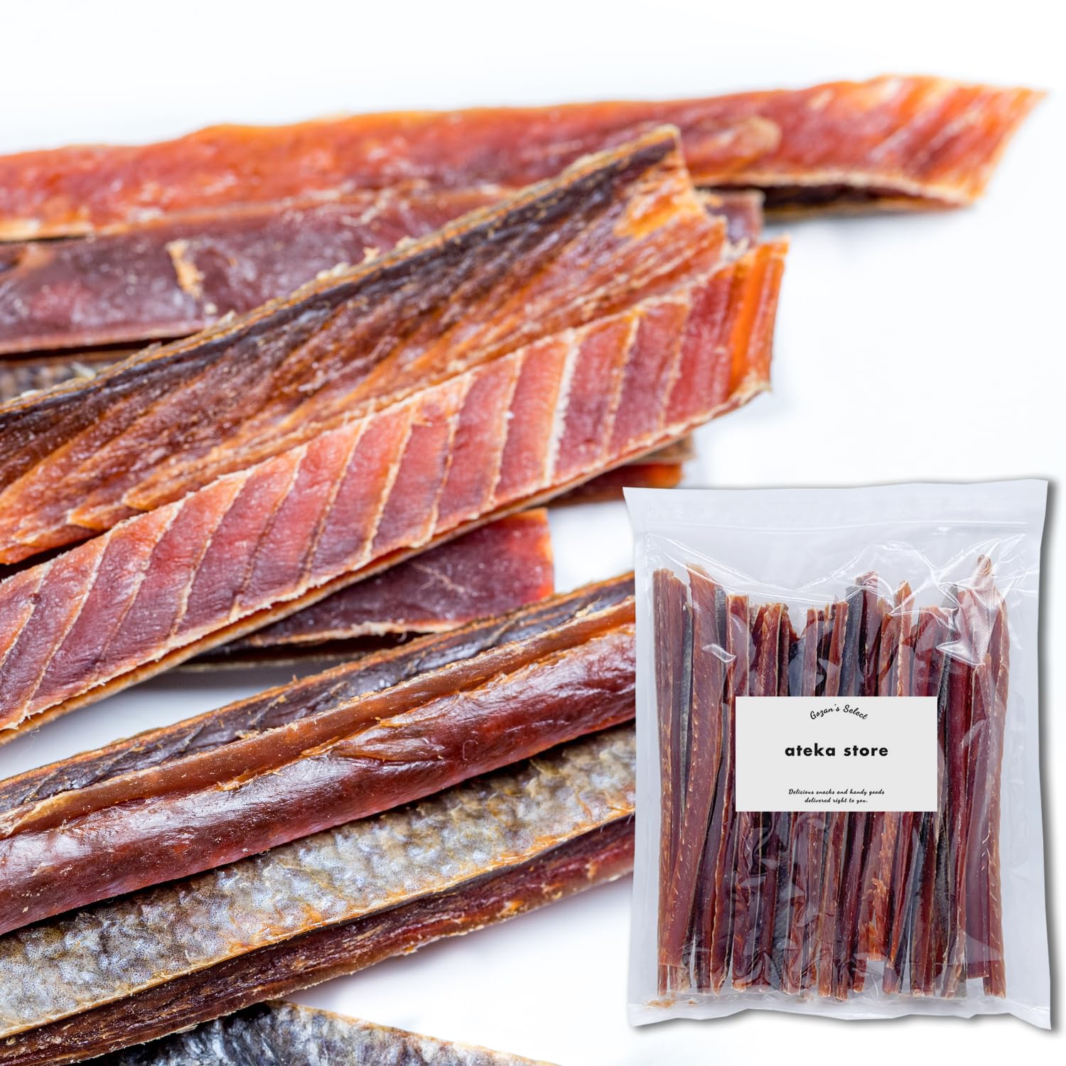 ateka store 塩だけで味付けした 無添加 鮭とば 280g