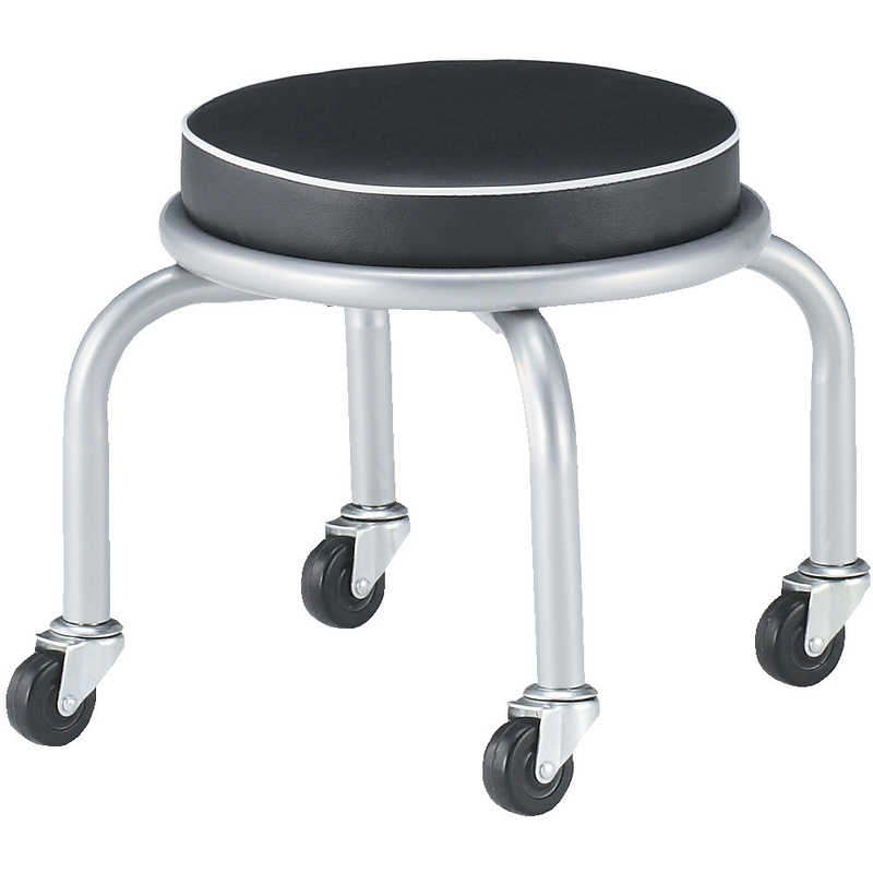 トラスコ中山　作業用チェア Φ300XH330 キャスター付　TYZ25533HK