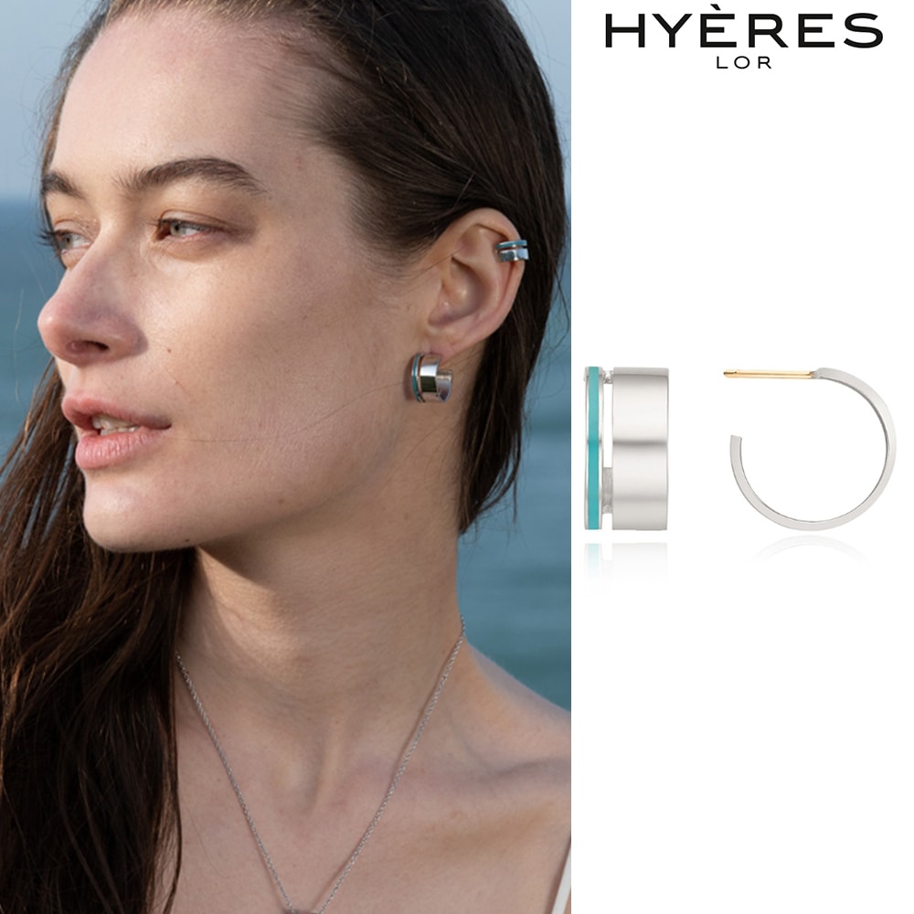 ファッションデザイナー [HYERES LOR] Noailles color Silver earring