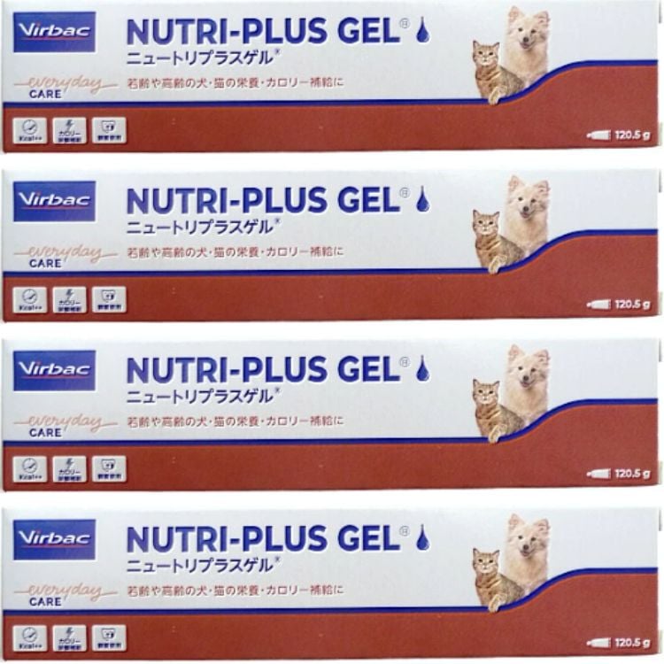 4個セット ビルバック ニュートリプラスゲル 犬猫用 120.5g ゲル 高カロリー 栄養補助