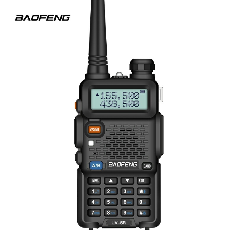 UV-5Rイヤホン付き10km可 136-174 400-480 MHz VHF UHF 5W出力BAOFENG 寶鋒ラジオ POFUNG デュアルバンドトランシーバー Wireless Interc