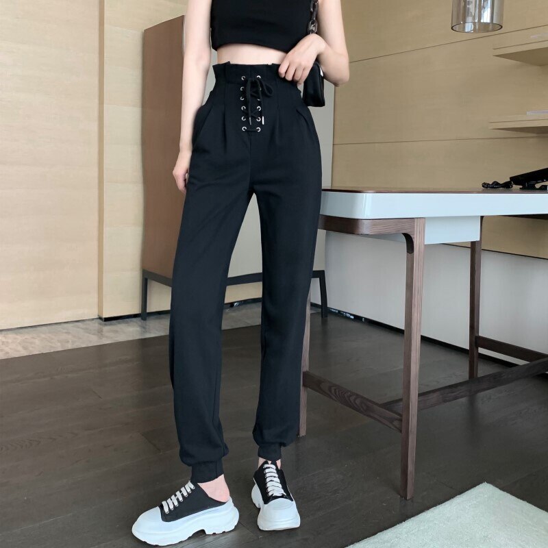 2色 ボトムス 春夏 きれいめ レディース ストレートパンツ プリーツスカート 無地 ウエストマーク ハイウエスト 白 ホワイト 黒 ブラック 大人可愛い シンプル カジュアル 大人 上品 おしゃれ