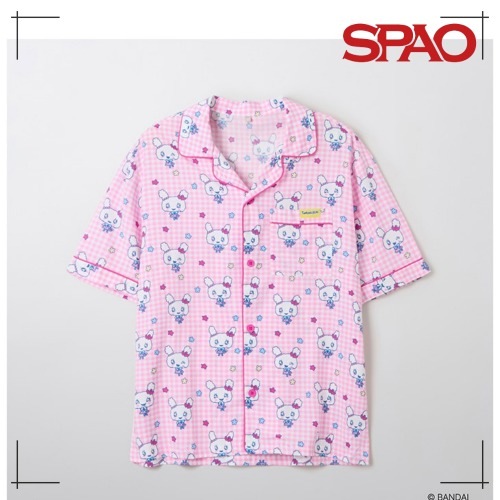 SPAO公式 たまごっち 半袖パジャマ PINK 韓国人気 スパオ キャラクター
