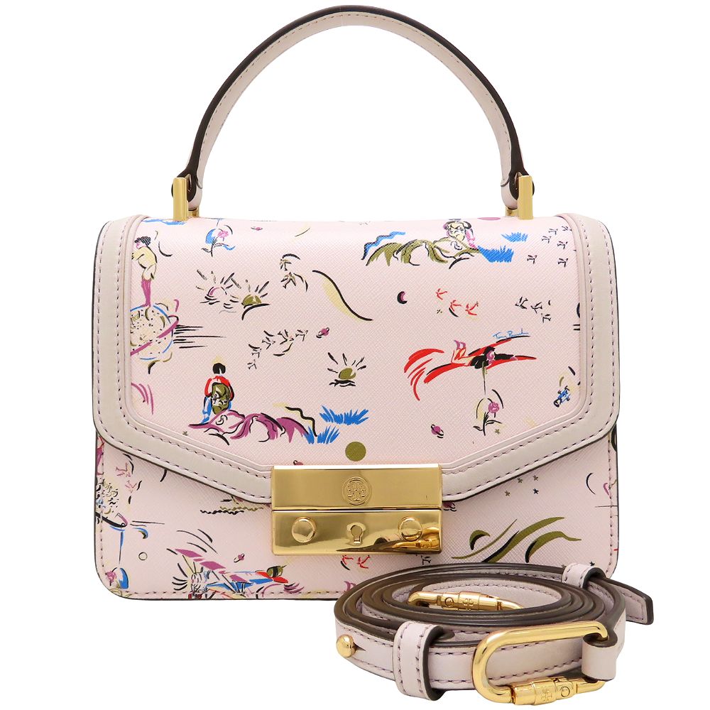 JULIETTE MINI TOP HANDLE SATCHEL 61456 ハンドバッグ 2Way レザー PURPLE DAYDREAMER ピンク系/352549【中古】