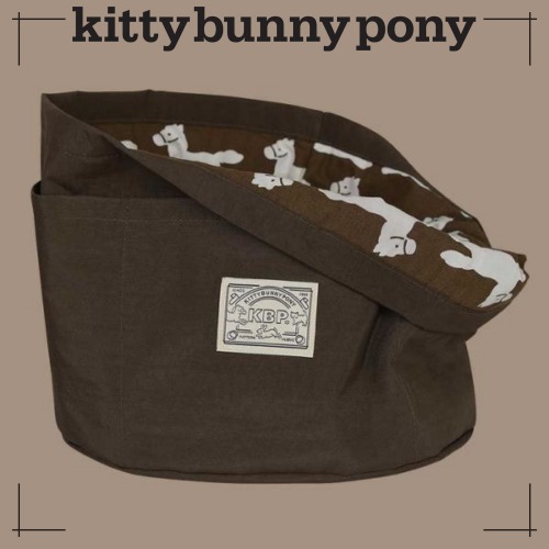 kittybunnypony公式 ハッピーポニー ブラウン ビッグ バスケット