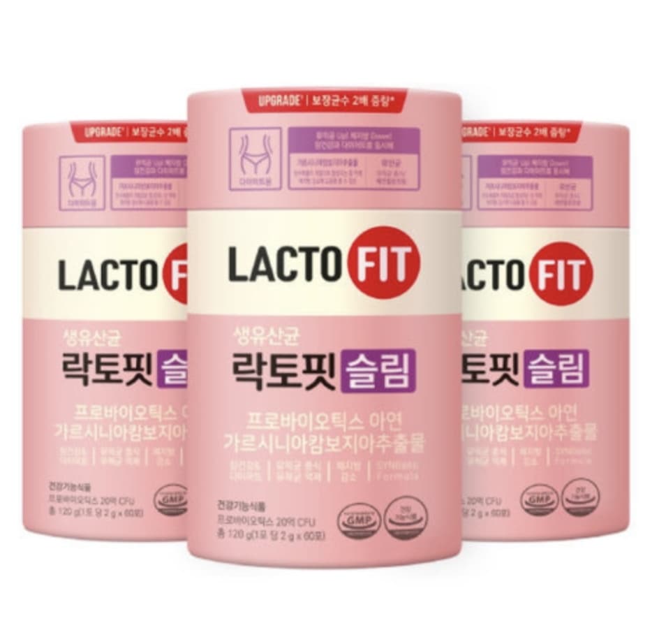 (1+1+1) LACTOFIT 生乳酸菌 スリム ダイエット 60砲 3個
