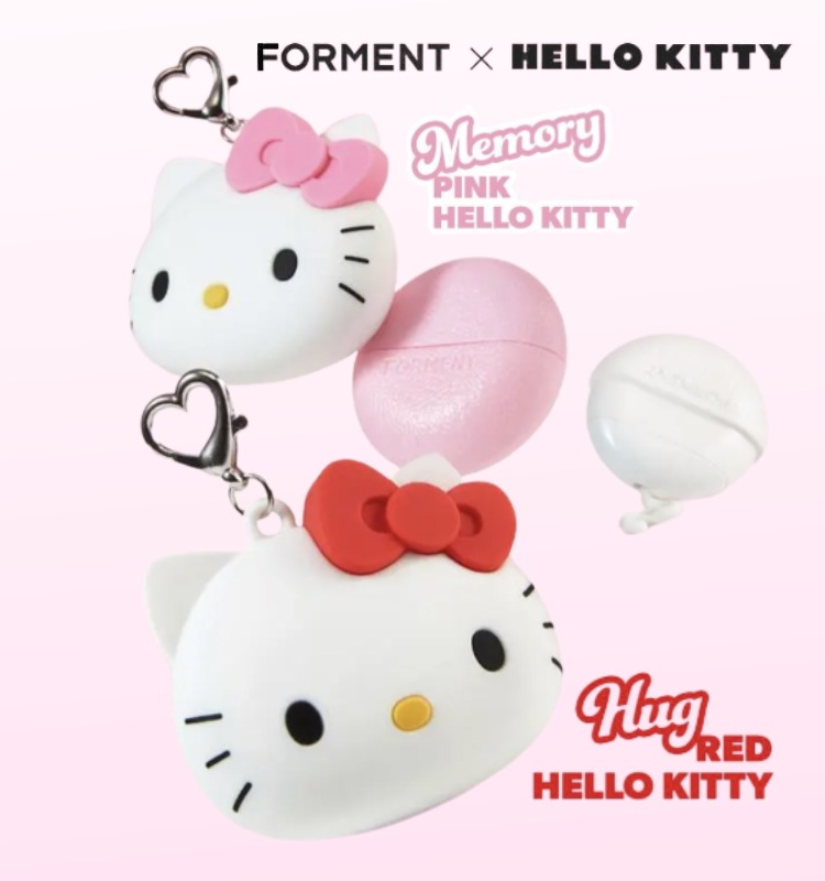 NEW[ハローキティエディション]ソリッドパフューム(+ハローキティキーリング)コットンメモリー/コットンハグ / 2種択1