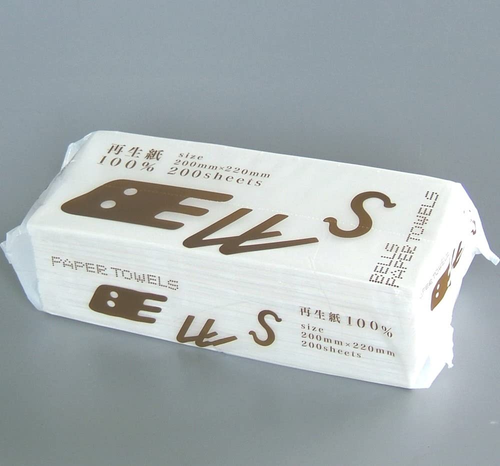 【ケース品】新橋製紙(Sinbashi) ベルタオル200枚 [40個入り/ケース] 640395