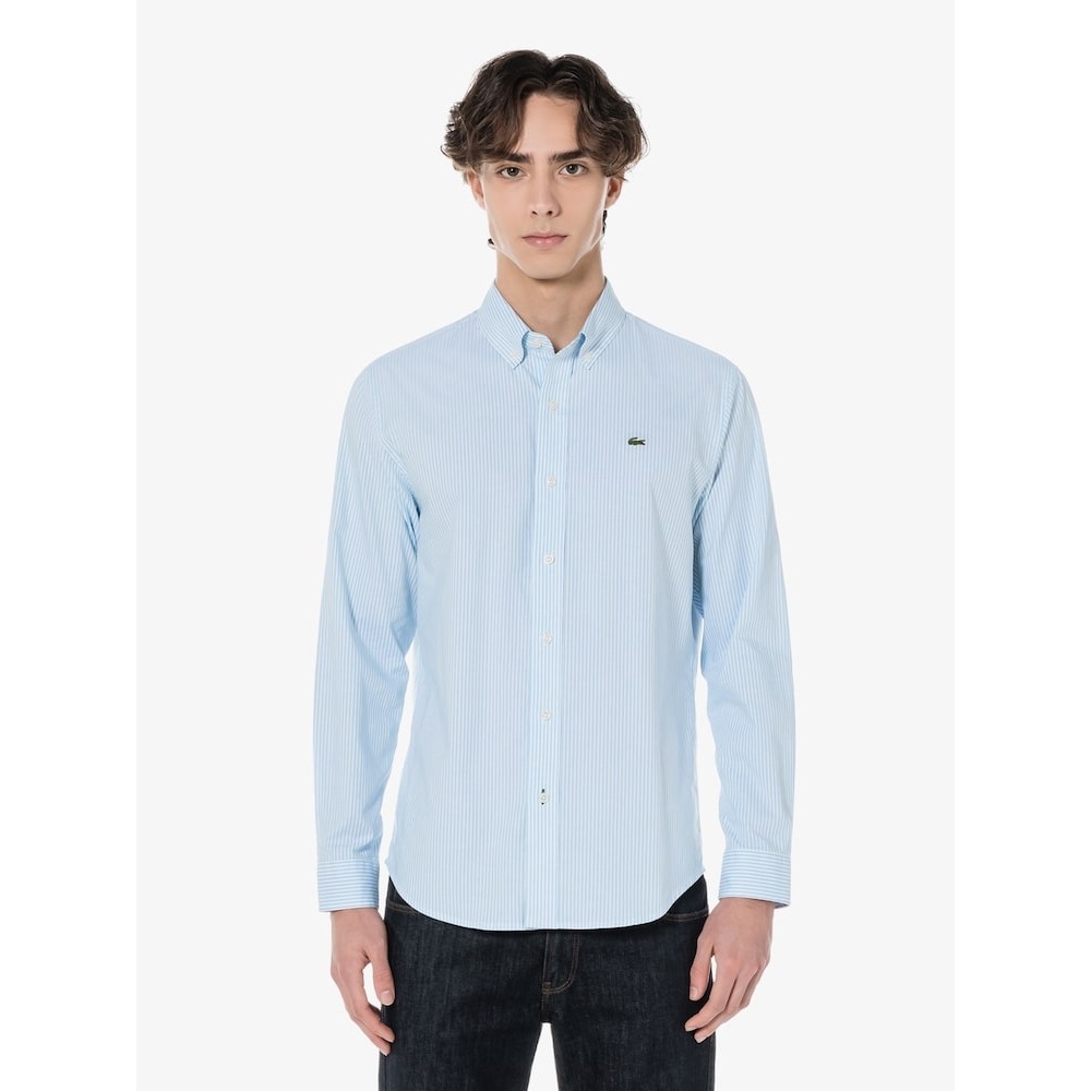 LACOSTE [セレブウェア] メンズオックスフォードストライプシャツ CH352E-54G L99 Q2NCH352E-54GL99