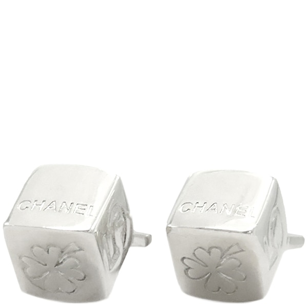シャネル CHANEL カフス クローバー キューブ カフリンクス シルバー925 シルバー SV925 【保存袋】【中古】