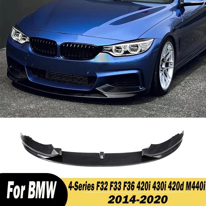 車のフロントバンパー,BMW 4シリーズ用下部ディフューザー,スプリッター,リップスポイラー,ボディキット,f32,f33,f36,420i, 430i, 420d,m440i,2014-2020