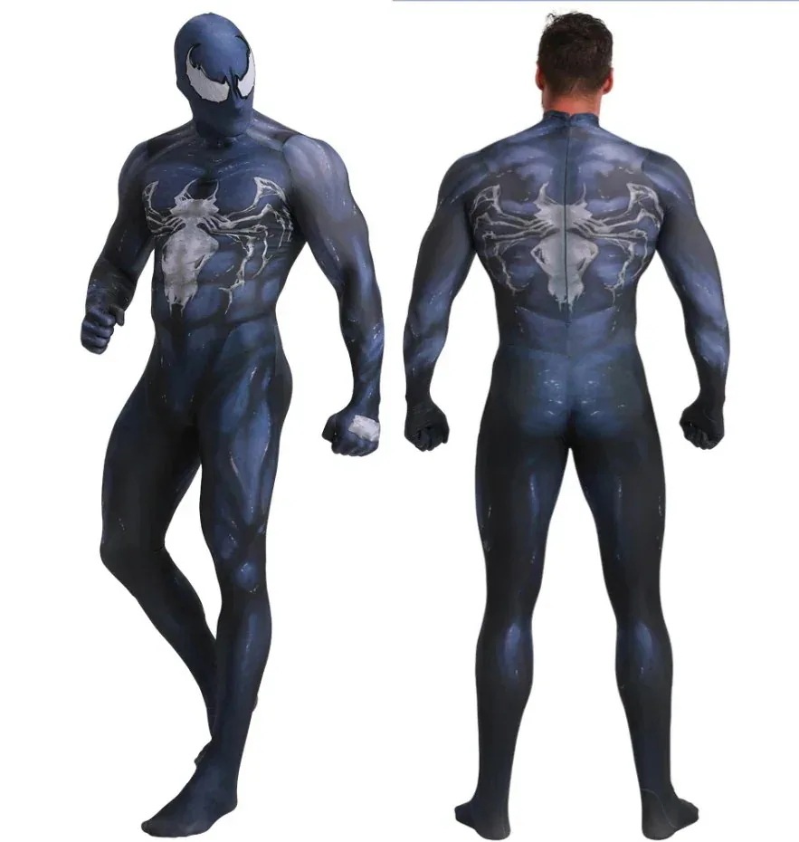 Venom ヴェノム スパイダー 超リアル 3Dプリント 全身タイツ コスチューム 全身タイツ