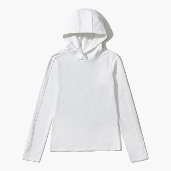 ゴルフTシャツ KQF GO422LTLO3-WHTE 女性 ベーシック フード インナー Tシャツ(裏起毛) / WHTE