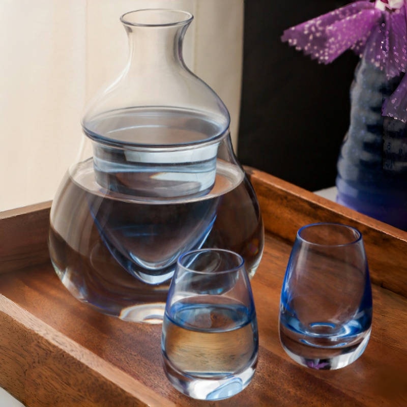 3点セットお酒 グラス セット 片口＆盃 酒器セット 酒器 クリスタル ガラス 冷酒 ぐいのみ 還暦祝い プレゼント ギフト