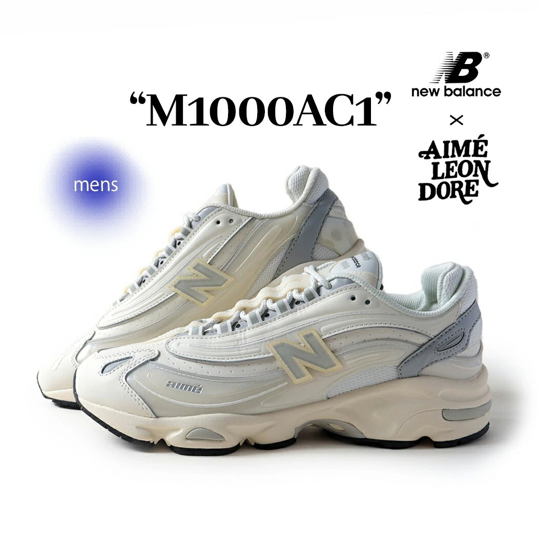 NEW BALANCE ニューバランス 1000 エメレオンドレ コラボ スニーカー M1000AC1 × Aime Leon Dore SEA ALT ( コラボ ホワイト 白 メンズ レディース