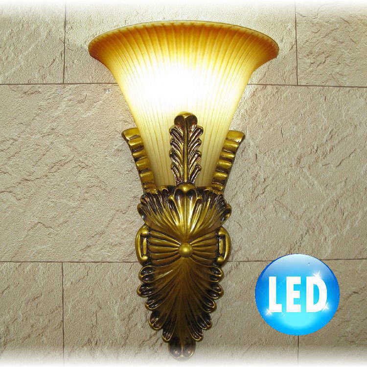 【LED付き！】 新品 可愛い デザインガラス LED ブラケットライト 壁照明 ウォールランプ