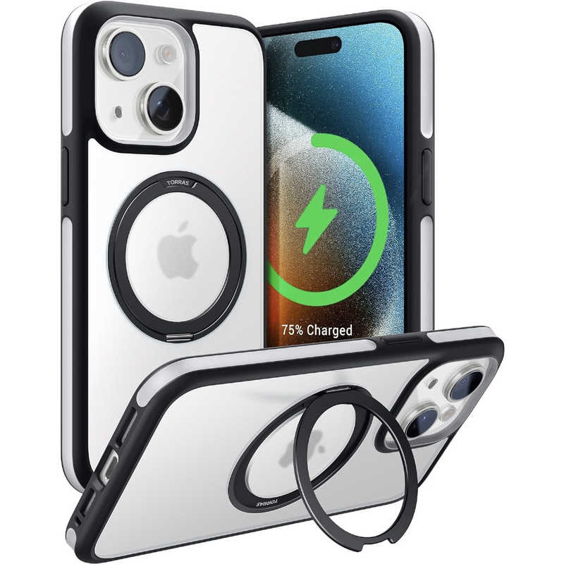 TORRASトラス　UPRO Ostand R Fusion for iPhone 15 ［ Black ］　X00FX1312