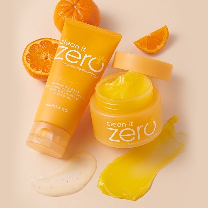 クリーンイットゼロ ブライトニングバーム100ml+ピーリングジェル120mlセット トーンアップ