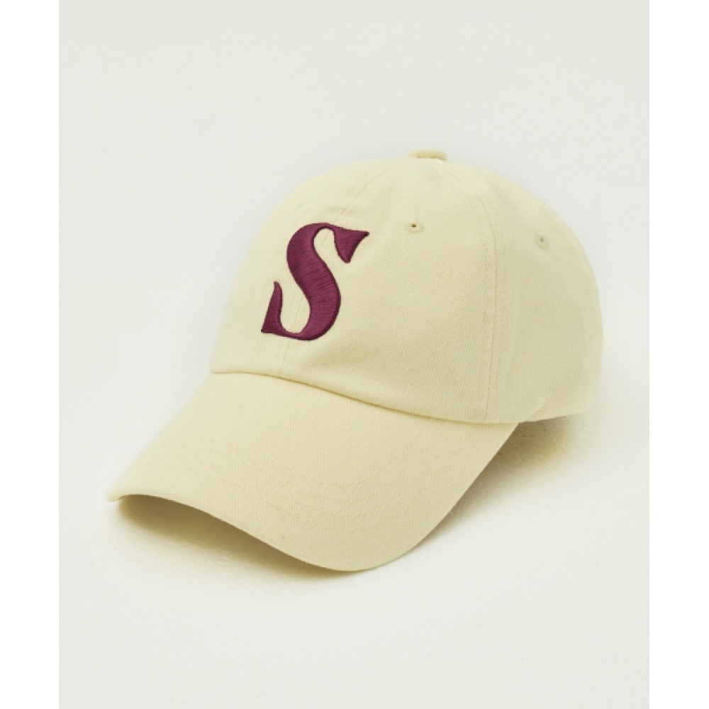 SATUR ビンテージカジュアルボールキャップイエロー