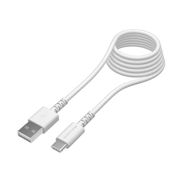 （まとめ） 多摩電子工業USB2.0 Type-C／USBケーブル 抗菌 ホワイト 2.0m TH149CA20QW 1本 [x3セット]