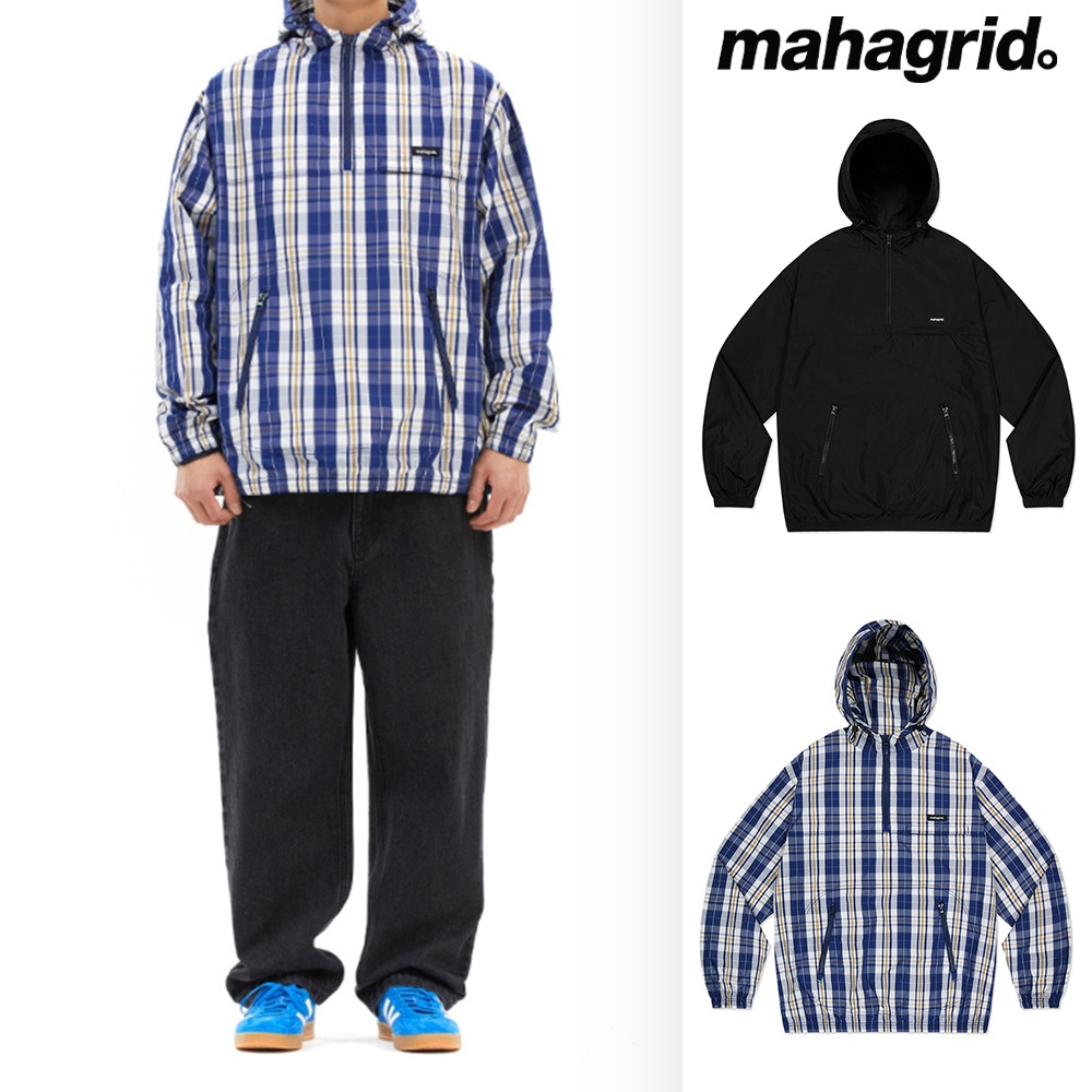 [mahagrid] STITCH ANORAK JACKET