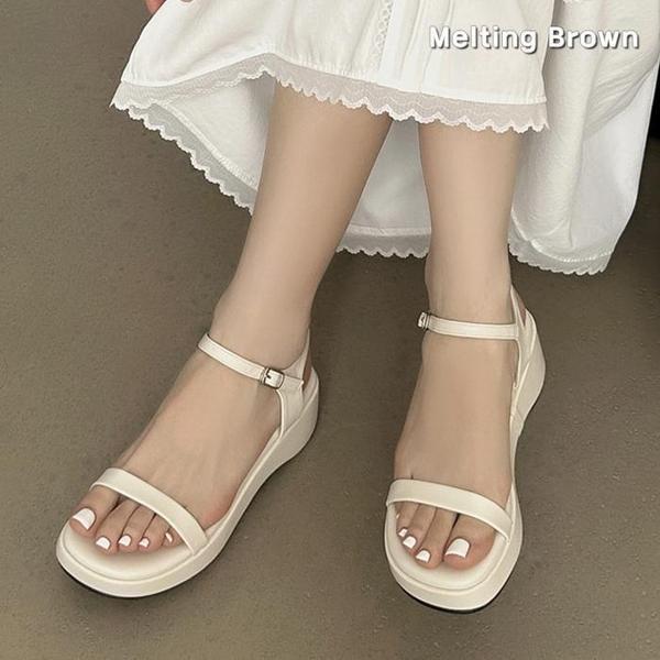 女性用夏サンダル 厚底 ストラップサンダル RM81