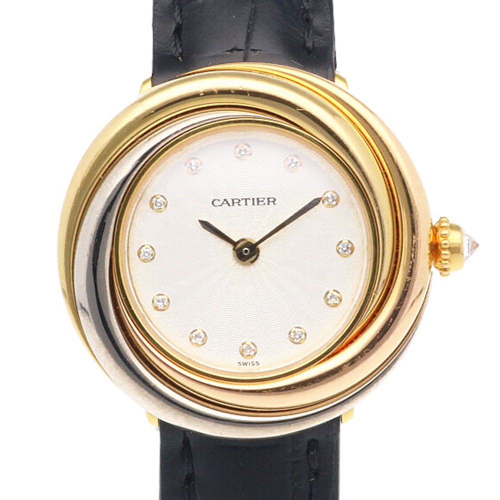 カルティエ トリニティ 腕時計 18金 K18イエローゴールド 2357 クオーツ 1年保証 CARTIER 中古 274,500円