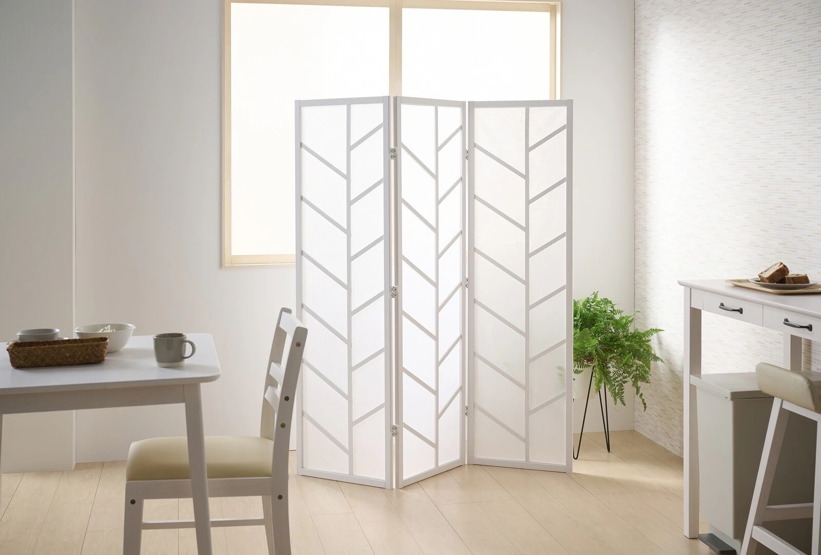 衝立 障子 和風 衝立 間仕切り おしゃれ ナチュラルモダン 目隠し パーテーション インテリアスクリーン 幅440mmx高さ1500mm x3連