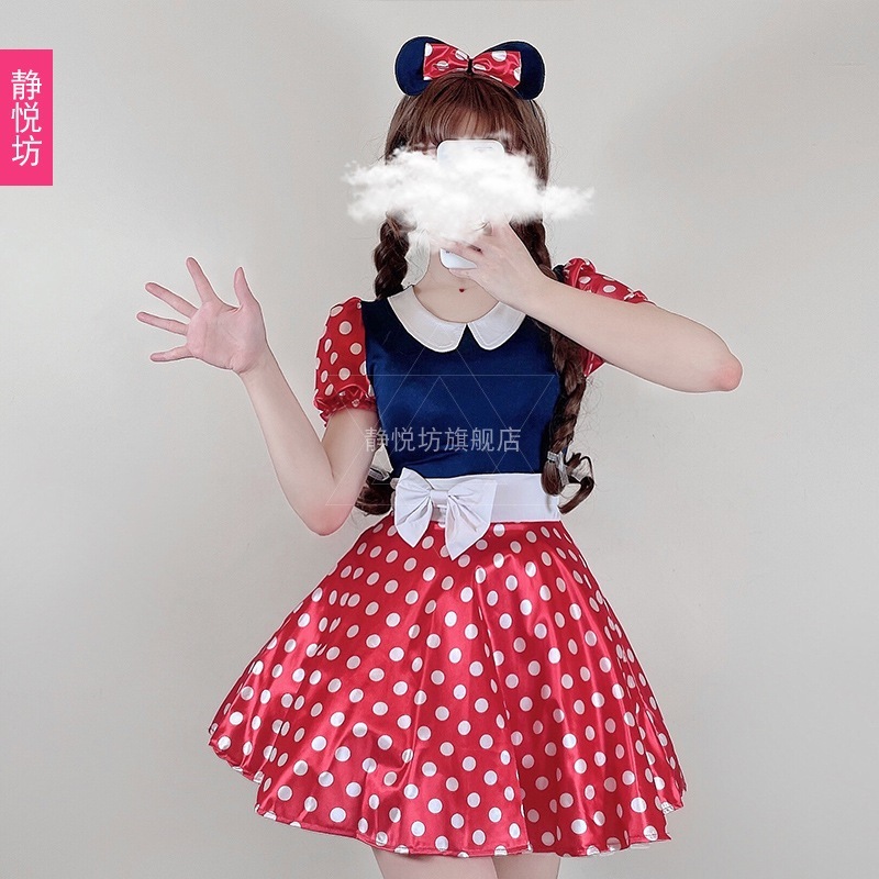 ハロウィン大人用コスチュームコスプレミッキーマウス白雪姫パフォーマンスコスチューム漫画ステージドレス