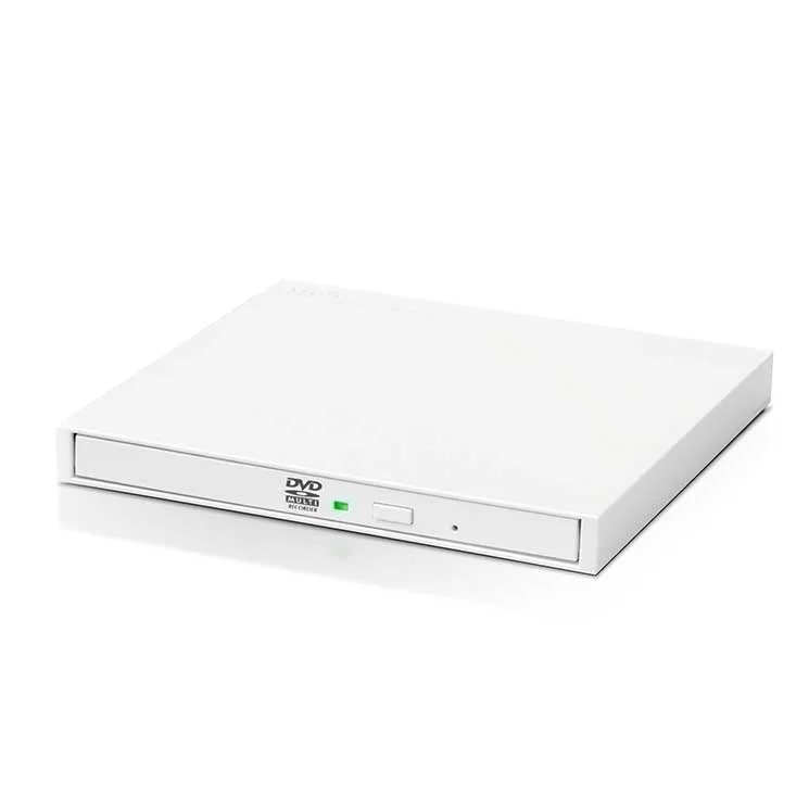 DVDドライブ 外付け ポータブル USB3.2(Gen1) 薄型 Mディスク対応 Type-Cケーブル付 CD対応 ホワイト