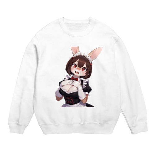 【文字入れ可能受注生産】ウサギの女の子　メイド　ケモナー　ネザーランドドワーフ スウェット 6,127円