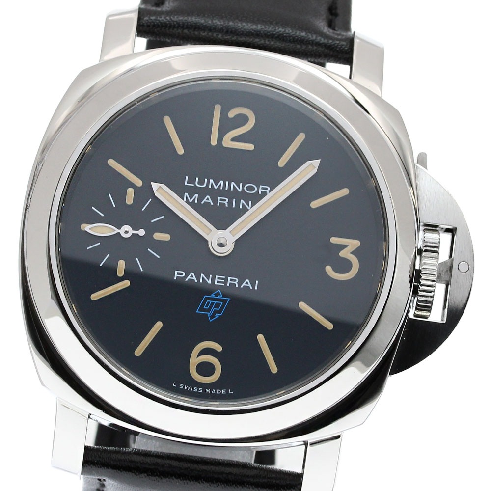 パネライ PANERAI PAM00631 ルミノールマリーナ ロゴ アッチャイオ 手巻き メンズ 美品 _840400【中古】