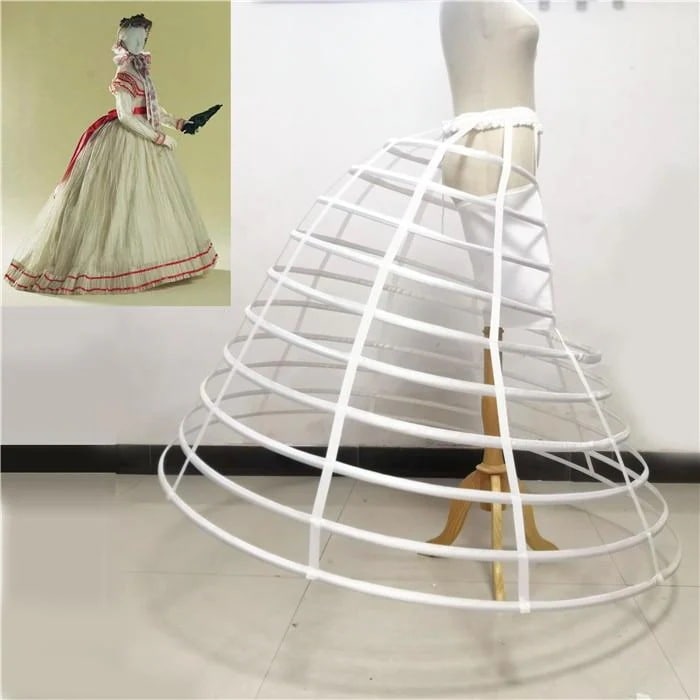【人気製品 急速出荷】 ロココ Rococo パニエ ドレス用 鳥かごパニエ 豪華に クリノリンドレス用
