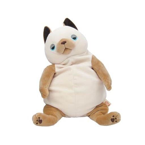 シナダグローバル もちシリーズ もちねこ シャム (L) 22×22×30cm ぬいぐるみ ネコ アニマル MONE-0350S