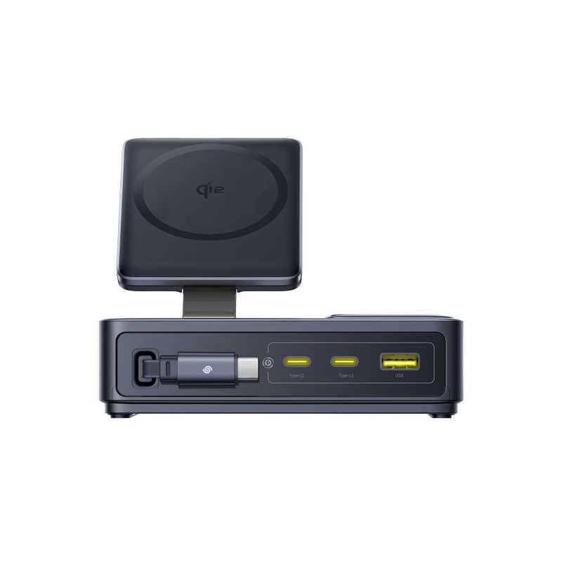 BESEUS　Nomos 5-in-1 ワイヤレス充電器 Qi2 15W PD100W巻取りケーブル内蔵 ブラック　P10178801123Z1